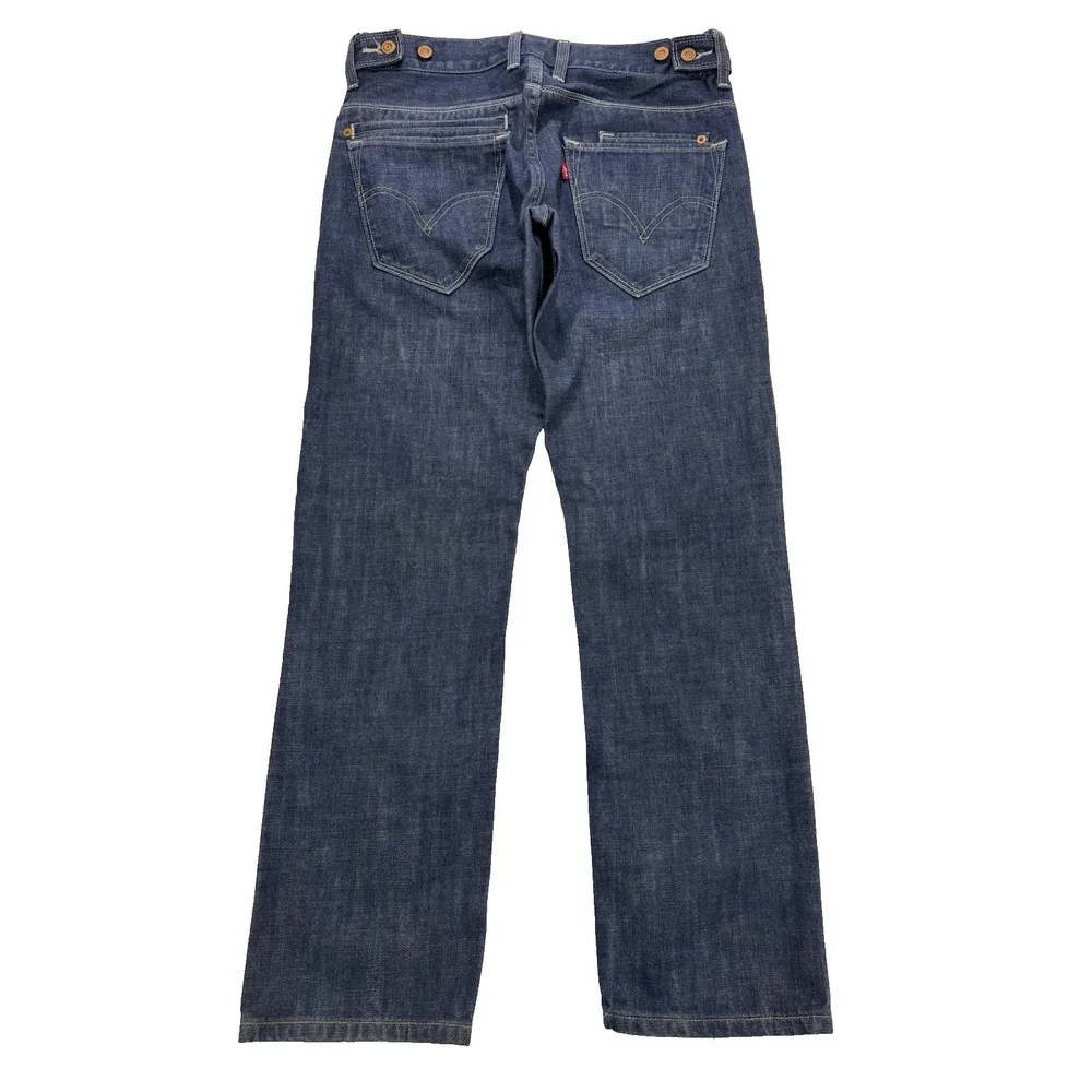 Levi's 511 Slim Jeans Men 30x30 Blue Cinch Waist 9 Pocket Denim‎ - Rare